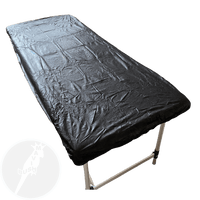 Fitted PP+PE Bed Sheet Black (90 x 210cm) 01 - Mavis Bush Tattoo Supplies