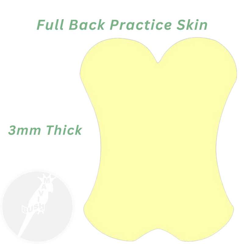 Full Back Blank Silicone Practice Skin 3mm