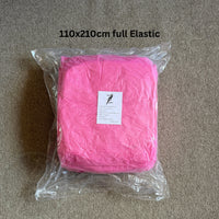 Waterproof full elastic fitted bed sheets 110x210cm available in pink and black -Mavis Bush Tattoo Supplies