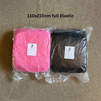 Waterproof full elastic fitted bed sheets 110x210cm available in pink and black -Mavis Bush Tattoo Supplies