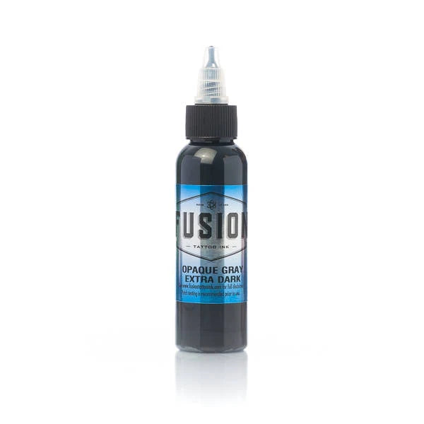 Fusion Opaque Gray Extra Dark - Mavis Bush Tattoo Supplies