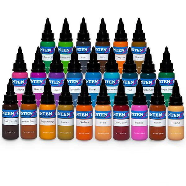 Intenze 25 Colour Tattoo Ink Set | Mavis Bush Australia – Mavis Bush ...
