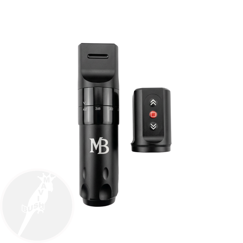 MB018 wireless tattoo machine with adjustable 2.3 to 4.5mm stroke -Mavis Bush Tattoo Supplies