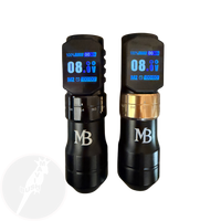 MB128BGSwireless tattoo machine with adjustable stroke and dot shading function - Mavis Bush Tattoo Supplies