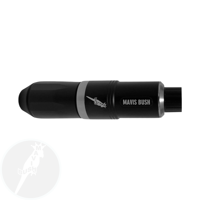 Mavis Bush adjustable stroke pen with 7 stroke length options - 2.4mm, 2.7mm, 3.0mm, 3.3mm, 3.6mm, 3.9mm and 4.2mm to meet a various tattoo styles including lining, shading and colouring.Low Noise and Long-lasting stability. Working voltage 5-12v