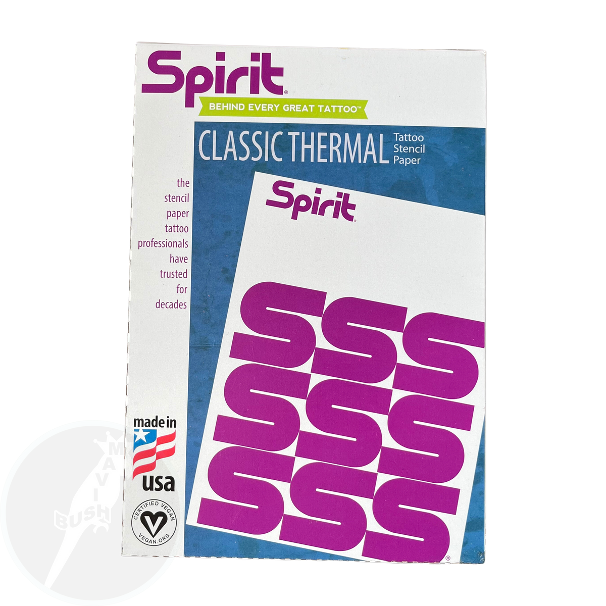 Spirit Classic Thermal Tattoo Transfer Paper 8" X 11" - 100 Sheets - Mavis Bush Tattoo Supplies