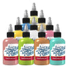 Starbrite Pastel Palette Set 10Bottles,Soft, Delicate Colours for Gentle & Spring-Themed Tattoos - Mavis Bush Tattoo Supplies