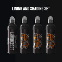 World Famous 4 Bottle Lining & Shading Set – Precision Linework & Smooth Greywash- Charcoal greywash,Midtone Greywash, dark Greywash, Legendary Outlining Ink