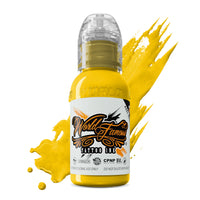 World Famous Great Wall Yellow 1oz(30ml) - Mavis Bush Tattoo Supplies