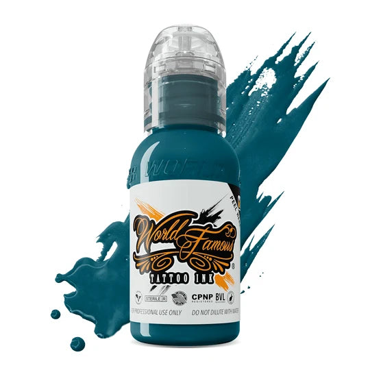 World Famous - Primary #3 Galapagos Green 1oz(30ml) - Mavis Bush Tattoo Supplies