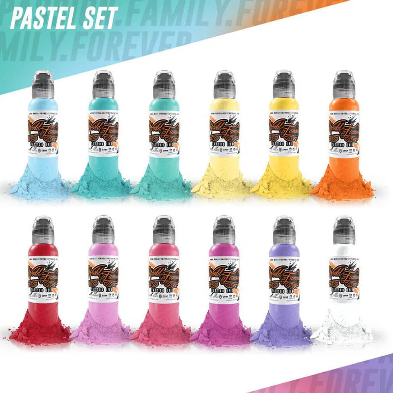 World famous pastel set 1oz- Mavis Bush Tattoo Supplies