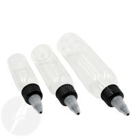 Clear Plastic Empty Ink Bottles - Mavis Bush Tattoo Supplies