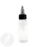 Clear Plastic Empty Ink Bottles - Mavis Bush Tattoo Supplies