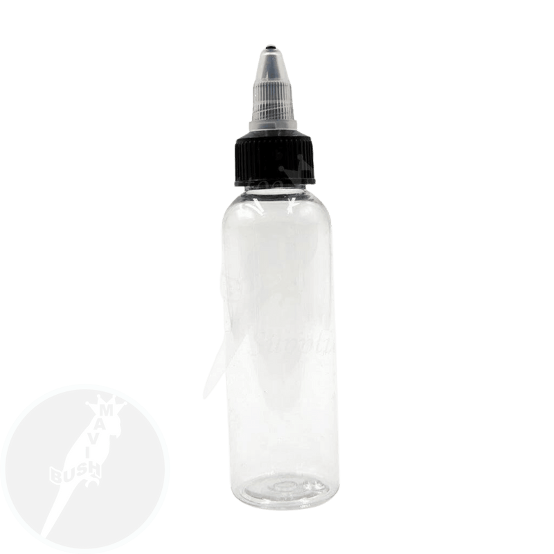 Clear Plastic Empty Ink Bottles - Mavis Bush Tattoo Supplies