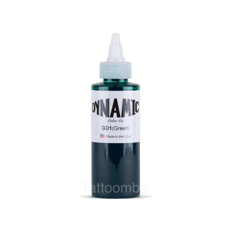 Dynamic Green Tattoo Ink 4oz (120ml) Clearance - Mavis Bush Tattoo Supplies