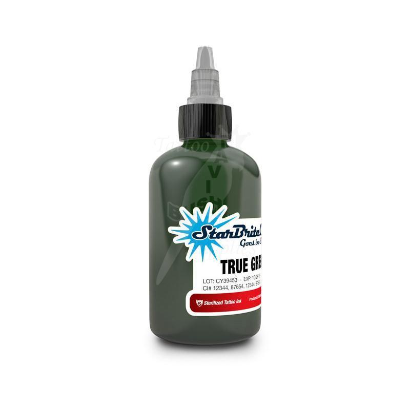 Tattoo Ink StarBrite True Green 2oz (60ml)Clearance - Mavis Bush Tattoo Supplies