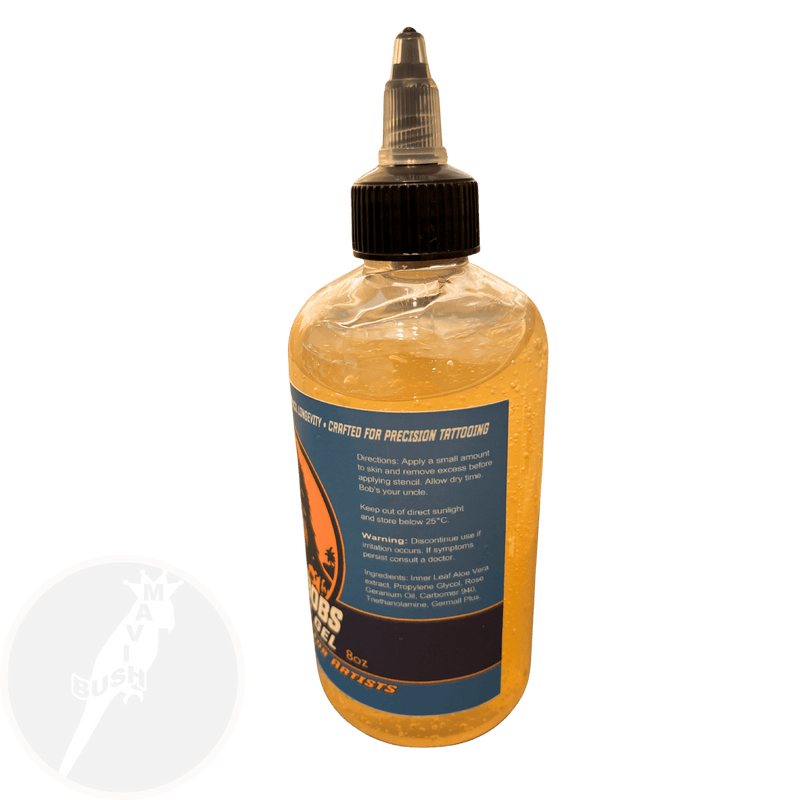 Uncle Bobs Stencil Gel 8oz (240ml) - Mavis Bush Tattoo Supplies