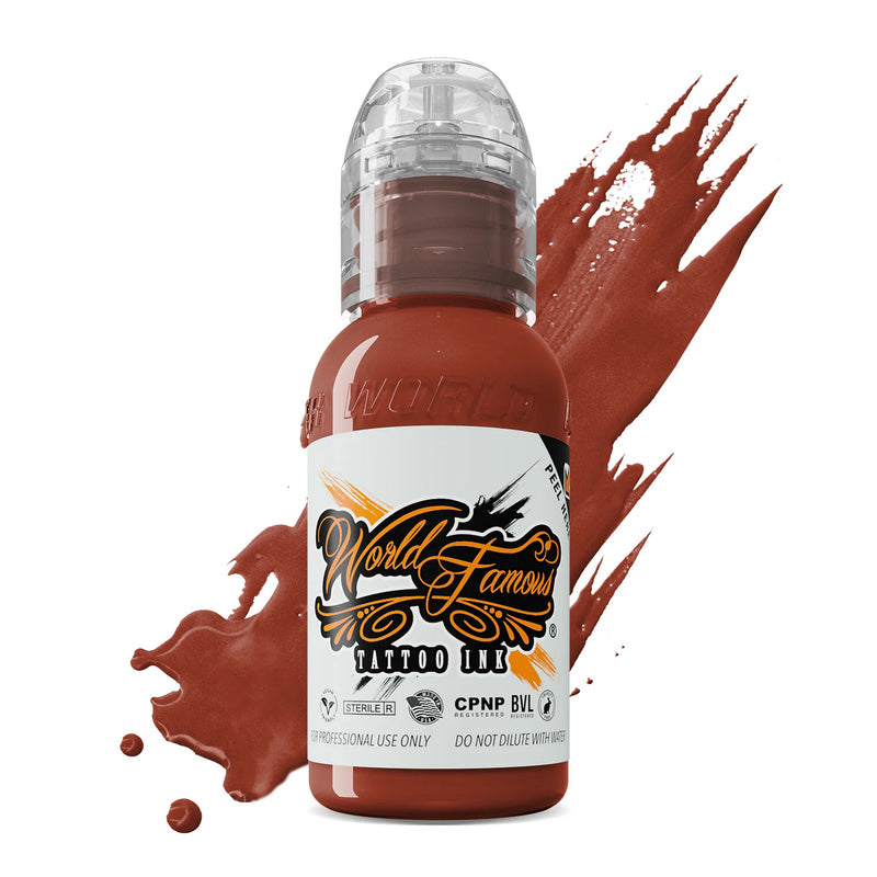 World Famous Skintone Rembrandt Red Ink 1oz(30ml) - Mavis Bush Tattoo Supplies