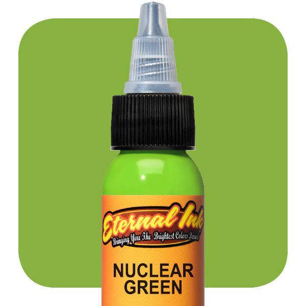 Eternal Nuclear Green 2oz (60ml) - Mavis Bush Tattoo Supplies