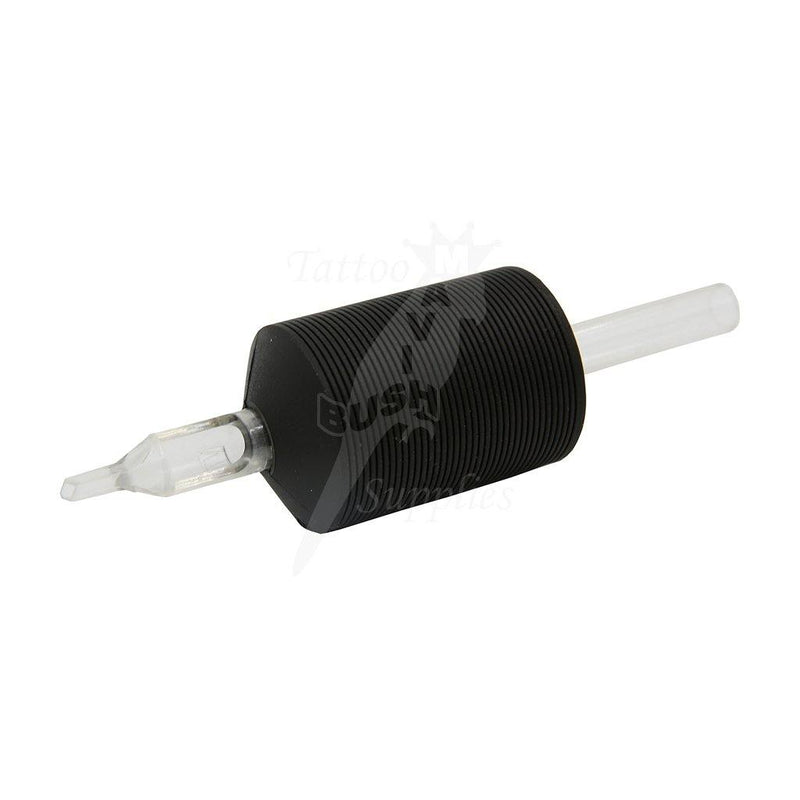 Disposable Tube with Black Rubber Grip DT05-1.25" Diamond Tip (15pcs) - Mavis Bush Tattoo Supplies