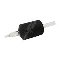 Disposable Tube with Black Rubber Grip DT07-1.25" Diamond Tip (15pcs) - Mavis Bush Tattoo Supplies