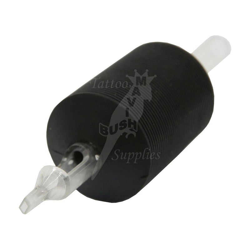 Disposable Tube with Black Rubber Grip DT09-1.25" Diamond Tip (15pcs) - Mavis Bush Tattoo Supplies