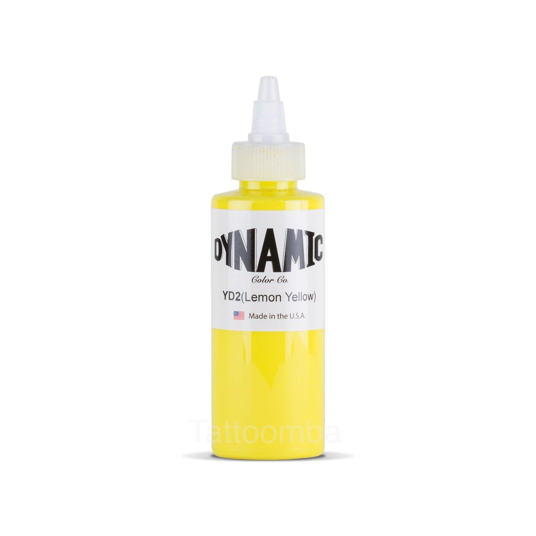 Dynamic Lemon Yellow Tattoo Ink 1oz(30ml) - Mavis Bush Tattoo Supplies