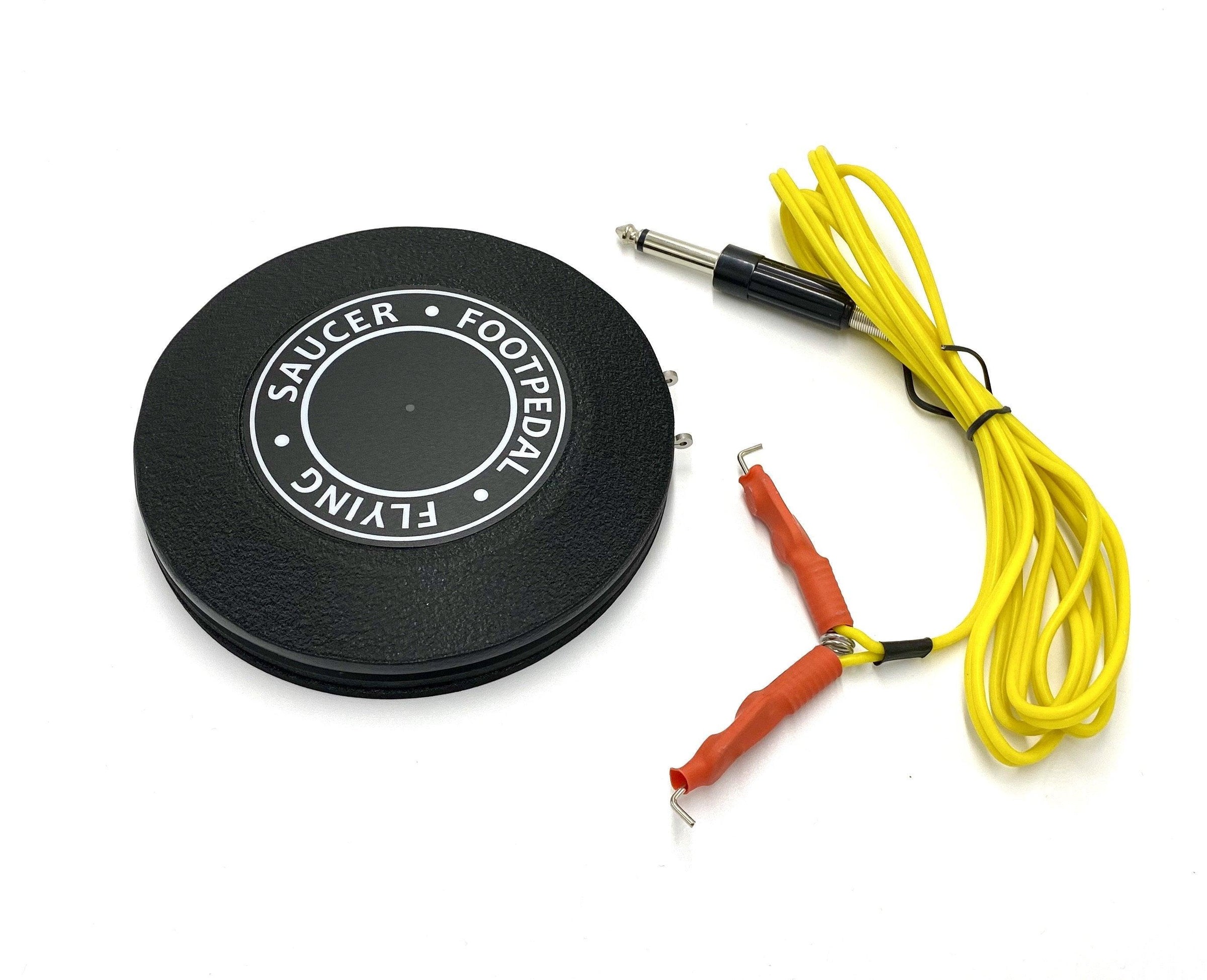 Flying Saucer 360 Degree Footswitch with Clipcord - Mavis Bush Tattoo Supplies