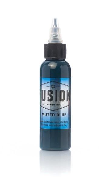 Fusion Muted Blue 2oz (60ml) - Mavis Bush Tattoo Supplies