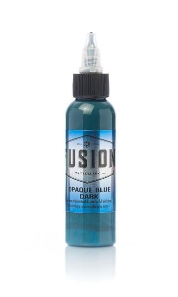 Fusion Opaque Blue Dark 2oz (60ml) - Mavis Bush Tattoo Supplies
