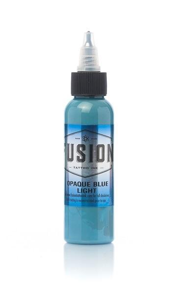 Fusion Opaque Blue Light 2oz (60ml) - Mavis Bush Tattoo Supplies