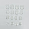 Ink Cups White with Bottom Stand 10mm 11mm 14mm 17mm - Mavis Bush Tattoo Supplies