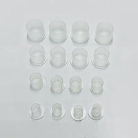 Ink Cups White with Bottom Stand 10mm 11mm 14mm 17mm - Mavis Bush Tattoo Supplies
