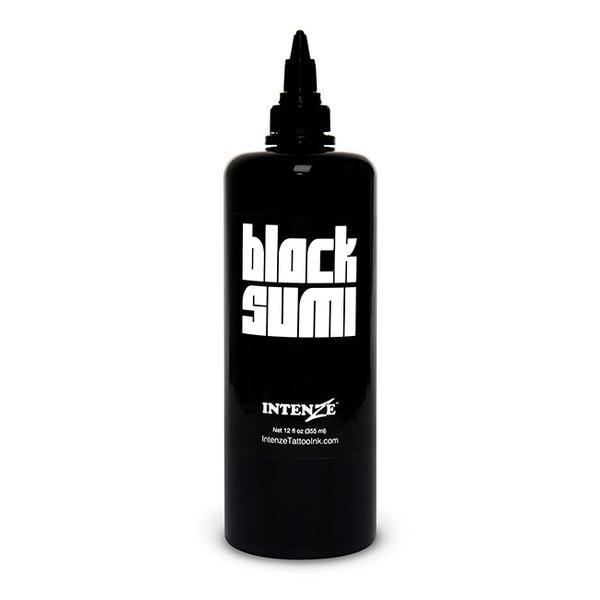 Intenze Japanese Tattoo Ink -Black Sumi 12oz (360ML) - Mavis Bush Tattoo Supplies