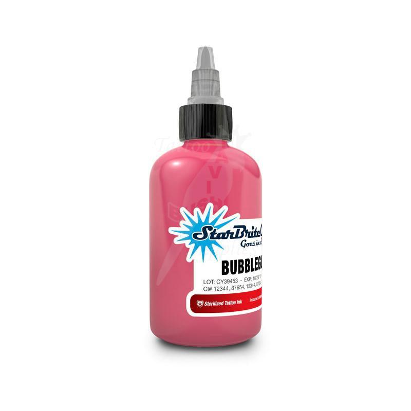 Tattoo Ink StarBrite Bubblegum Pink 2oz (60ml) - Mavis Bush Tattoo Supplies