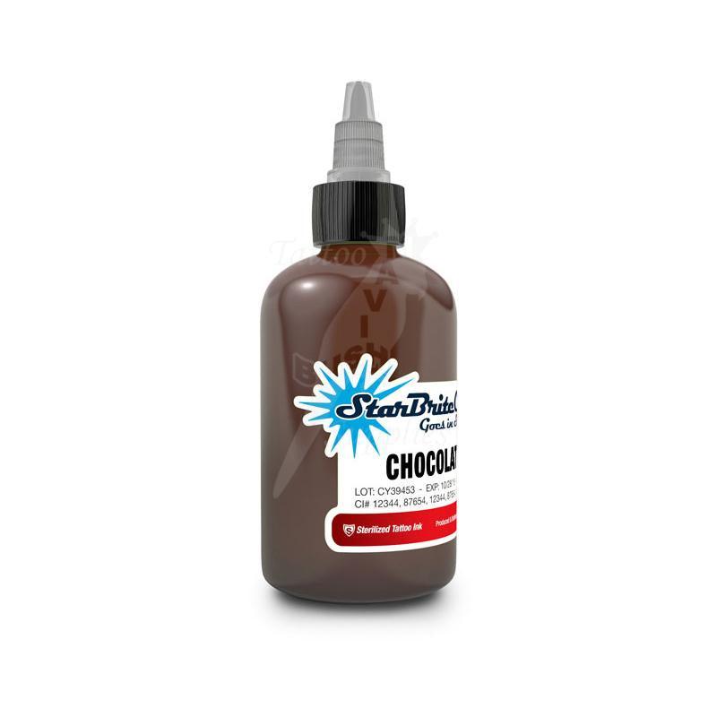 Tattoo Ink StarBrite Chocolate Brown 2oz (60ml) - Mavis Bush Tattoo Supplies