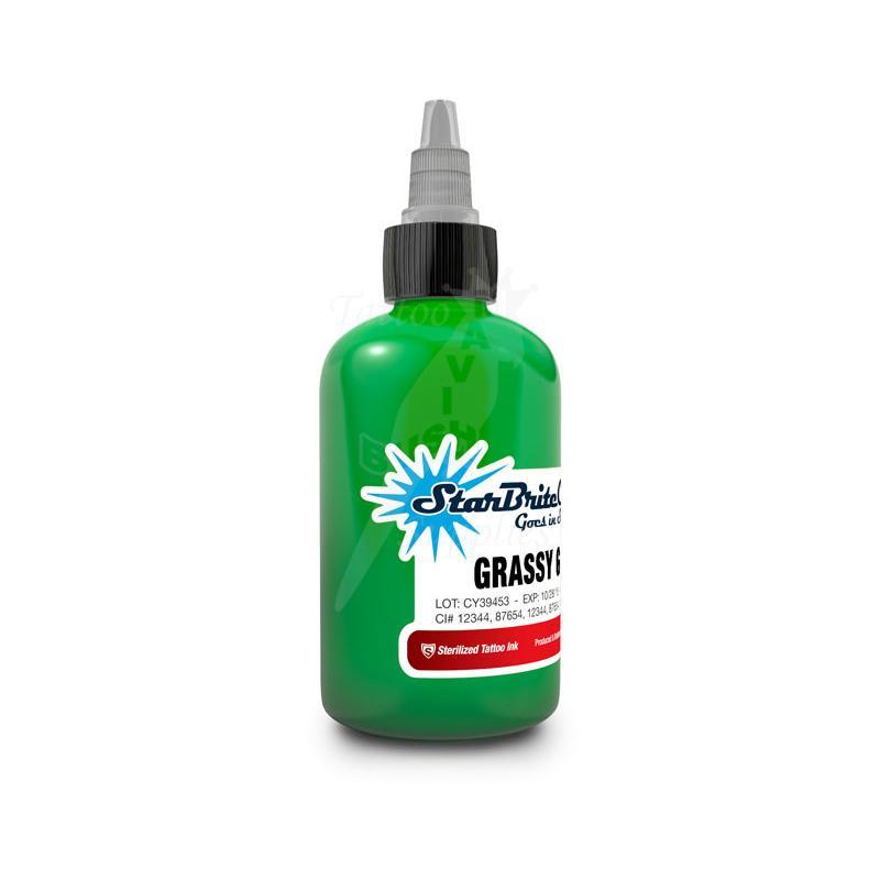 Tattoo Ink StarBrite Grassy Green 2oz (60ml) Clearance - Mavis Bush Tattoo Supplies