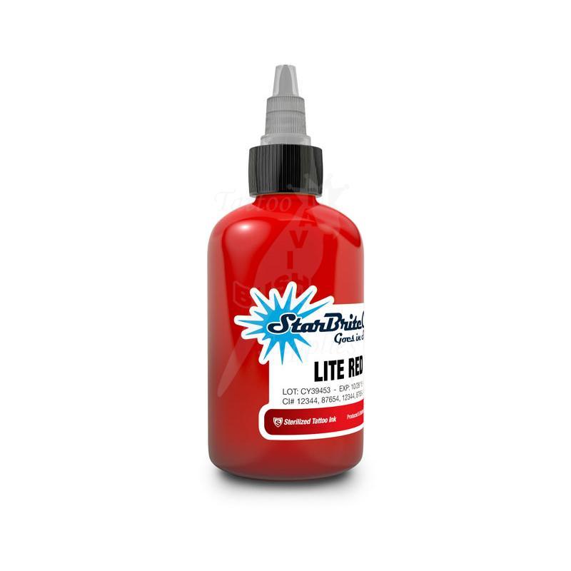 Tattoo Ink StarBrite Light Red 2oz (60ml) Clearance - Mavis Bush Tattoo Supplies