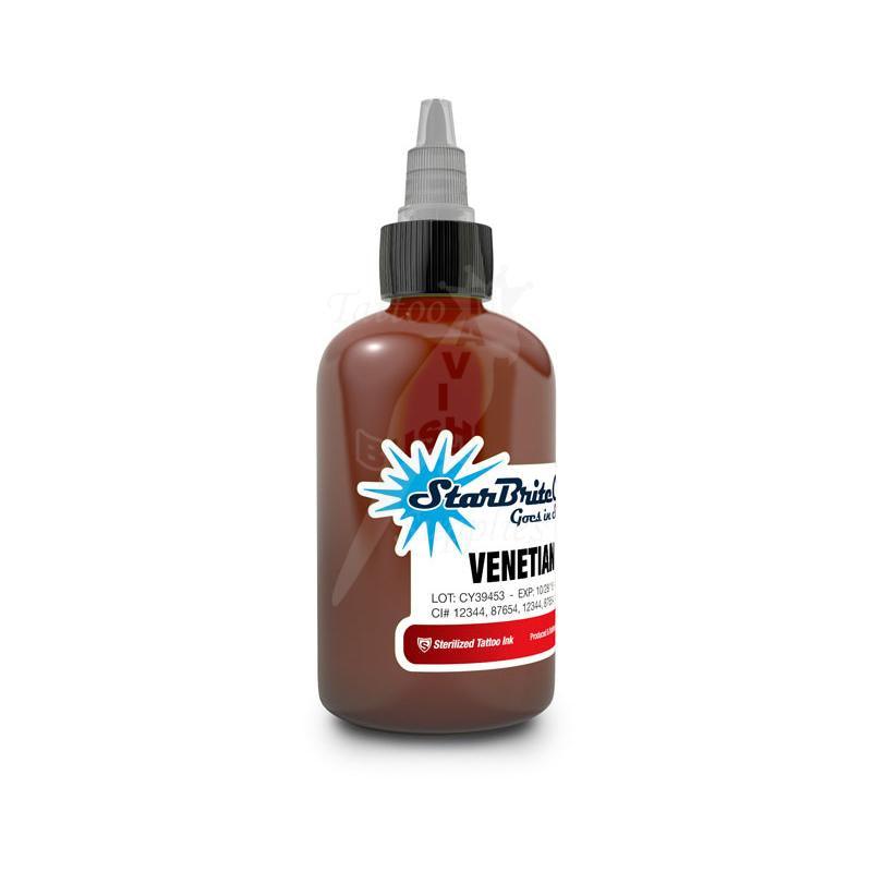 Tattoo Ink StarBrite Venetian Brown 2oz (60ml)Clearance - Mavis Bush Tattoo Supplies